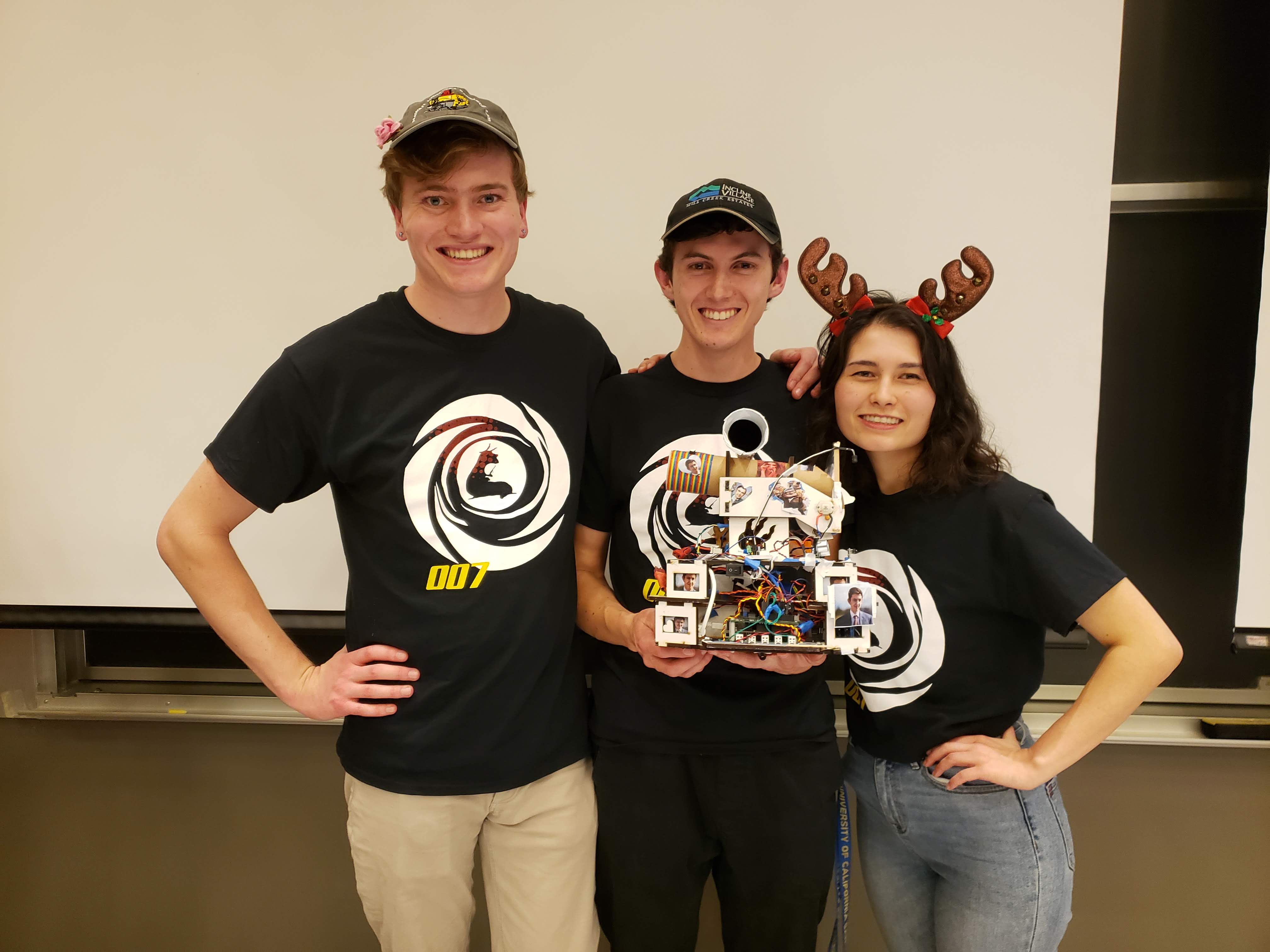 Team Picture at UCSC's Fall 2019 Mechatronics Competition